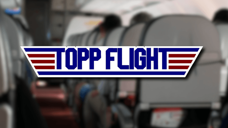 Toppflight logo, a concierge service specializing in senior travel, offering personalized care backed by occupational therapy expertise.