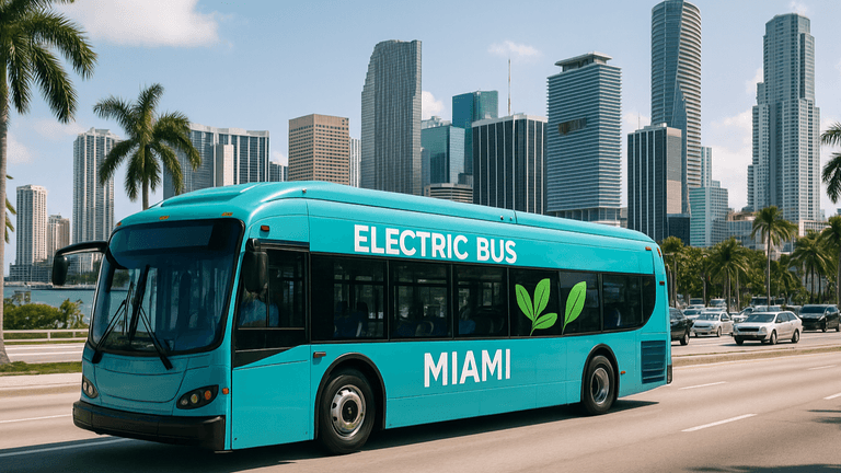 Miami Takes Major Steps Toward Electric Bus Fleet Expansion to Combat Pollution