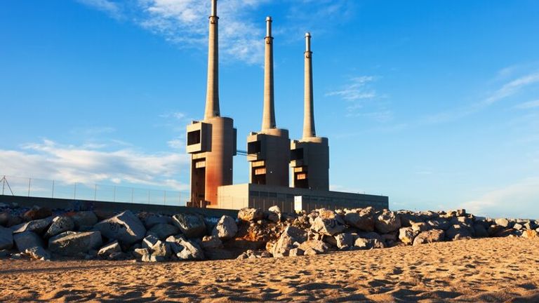 Chimneys Neglected Power Thermal Station 1398 4538