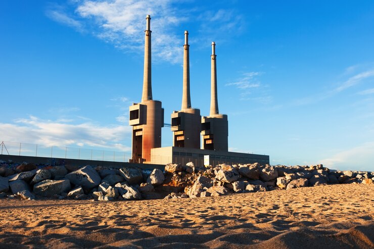 Chimneys Neglected Power Thermal Station 1398 4538