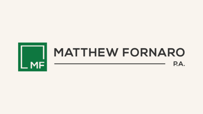 Logo featuring the name "Matthew Fornaro" with initials "MF" and a green outline