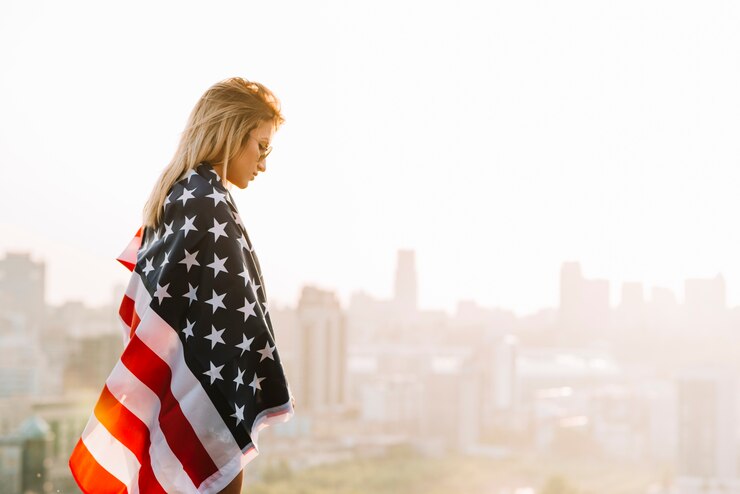 Girl With American Flag 23 2147824301