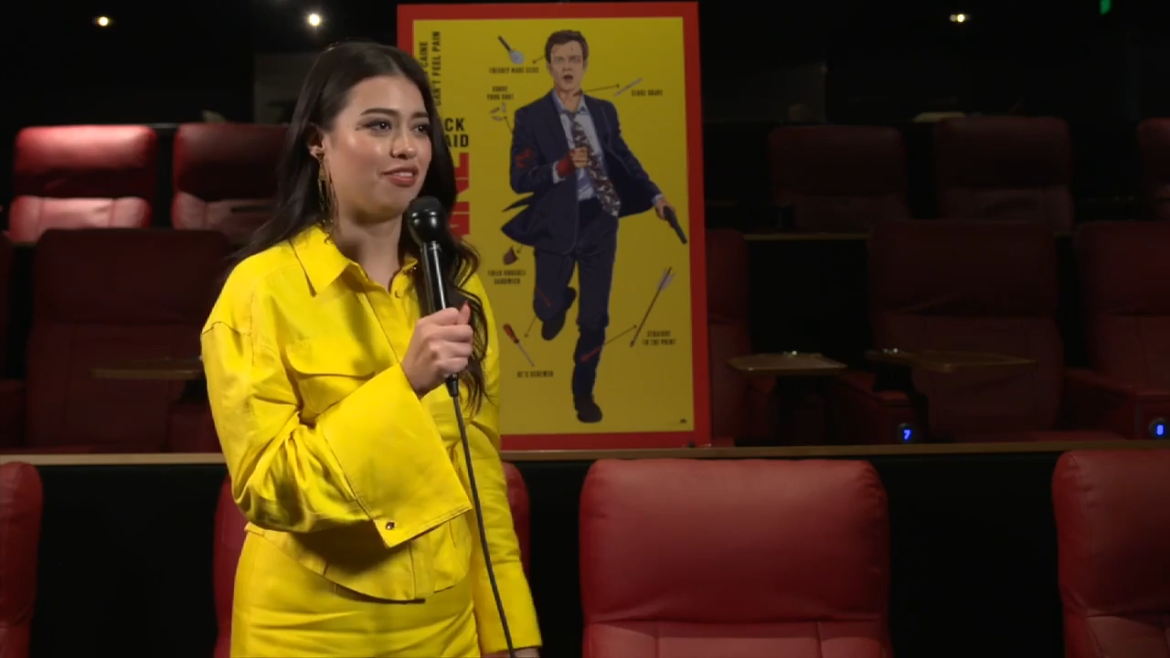 Amber midthunder discusses novocaine at miami's exclusive early screening
